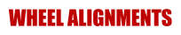 WHEEL ALIGNMENTS